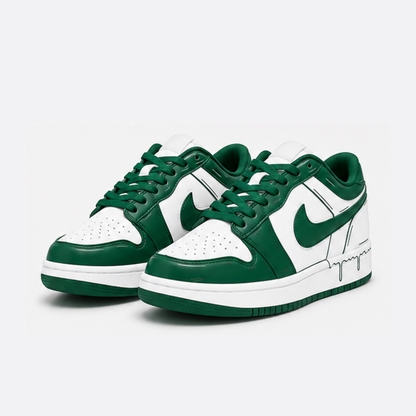 Pine Green Drip Low Sneakers | Premium Streetwear Edition
