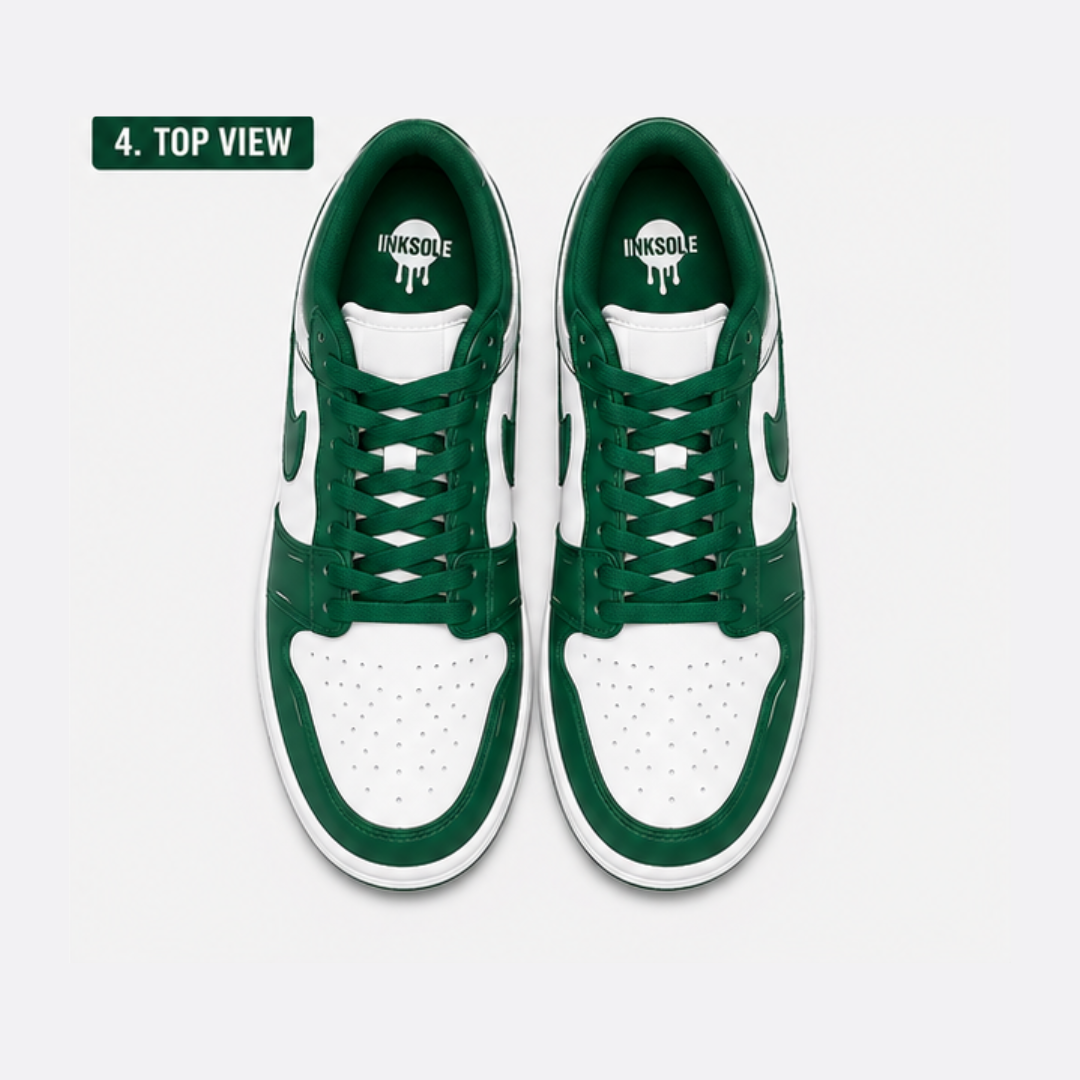 Pine Green Drip Low Sneakers | Premium Streetwear Edition