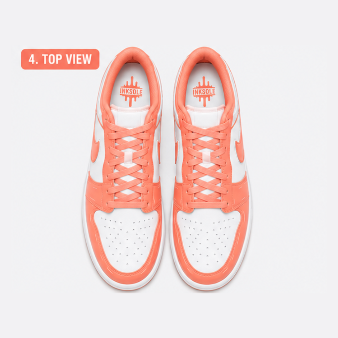 Peach Crush Drip Low Sneakers | Premium Streetwear Edition