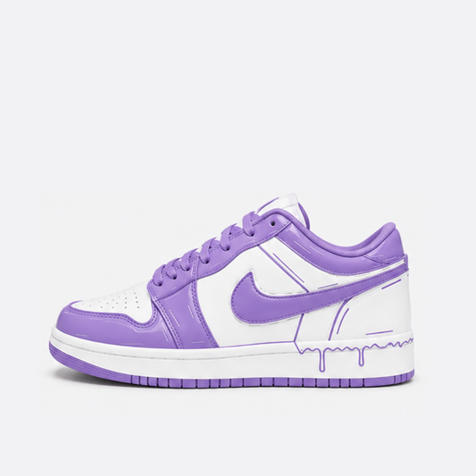 Lavender Drip Low Sneakers | Premium Streetwear Edition