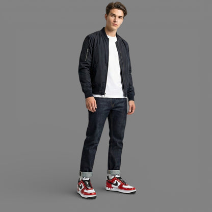 Red Drip Low – Hand-Painted Custom