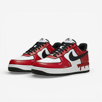 Red Drip Low – Hand-Painted Custom