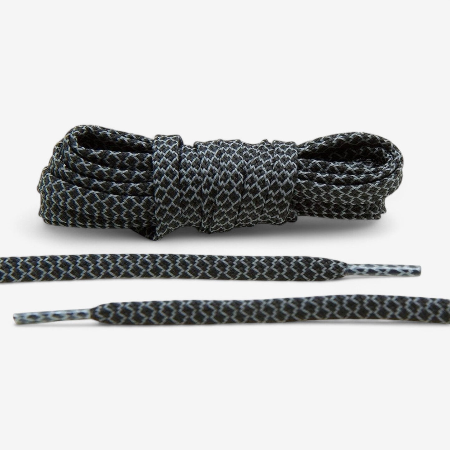 Black Reflective Flat Lace