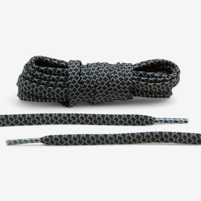 Black Reflective Flat Lace