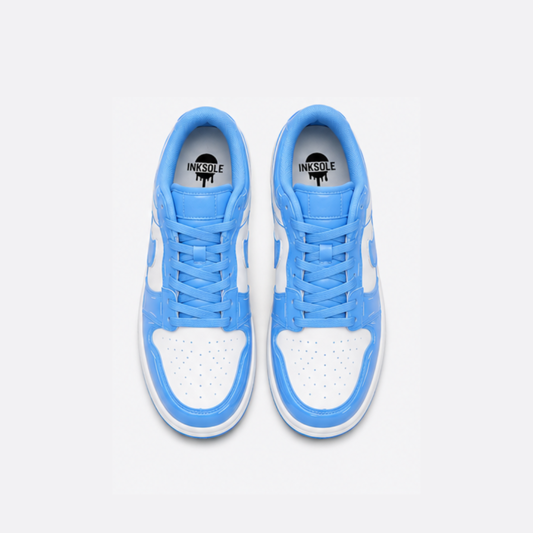 University Blue Drip Low Sneakers | Premium Streetwear Edition