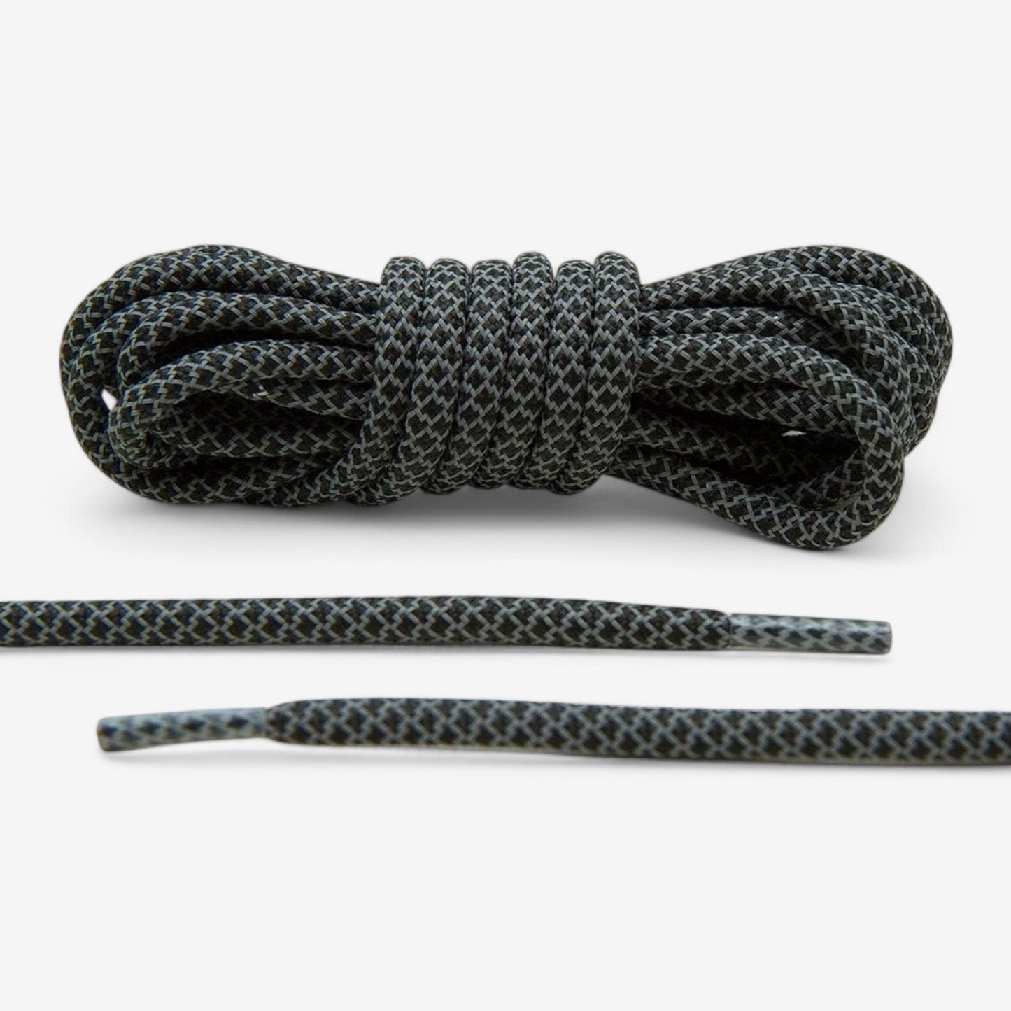 Black Reflective Rope Lace