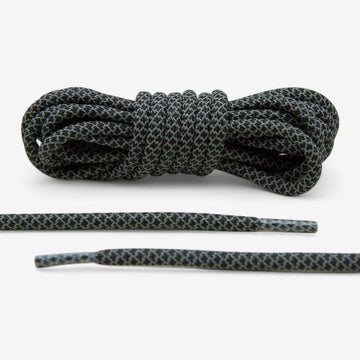 Black Reflective Rope Lace