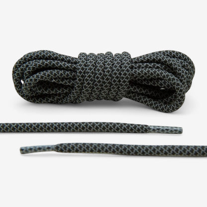Black Reflective Rope Lace