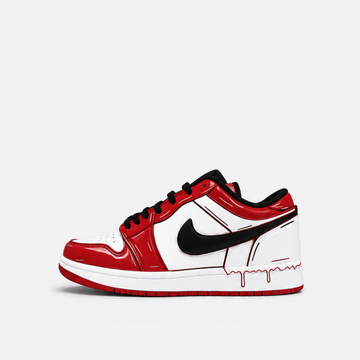 Chicago Red Drip Low Sneakers | Premium Streetwear Edition
