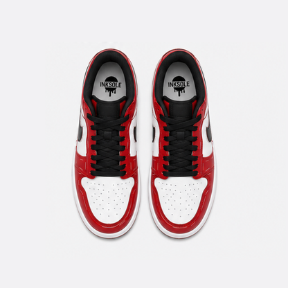 Chicago Red Drip Low Sneakers | Premium Streetwear Edition