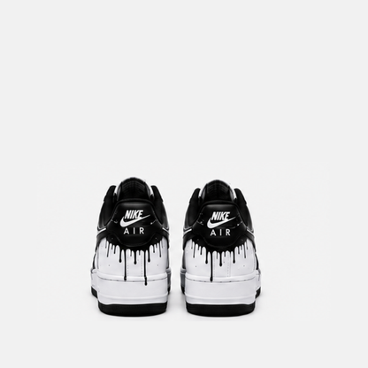 Black Drip Hand-Painted Custom Sneakers