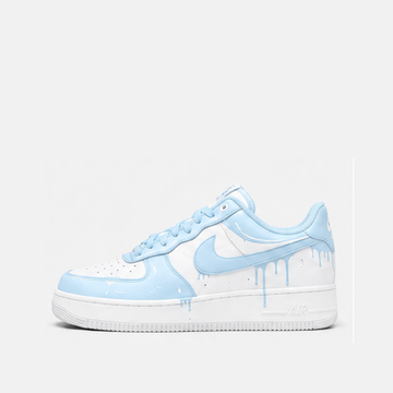 Blue Drip Hand-Painted Custom Sneakers