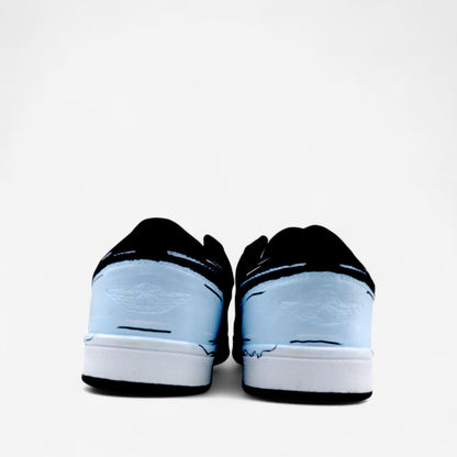 Lemon Sea Black & Blue Hand-Painted Custom