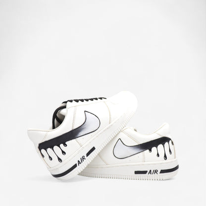 Drip Swoosh – Monochrome Edition Hand-Painted Custom