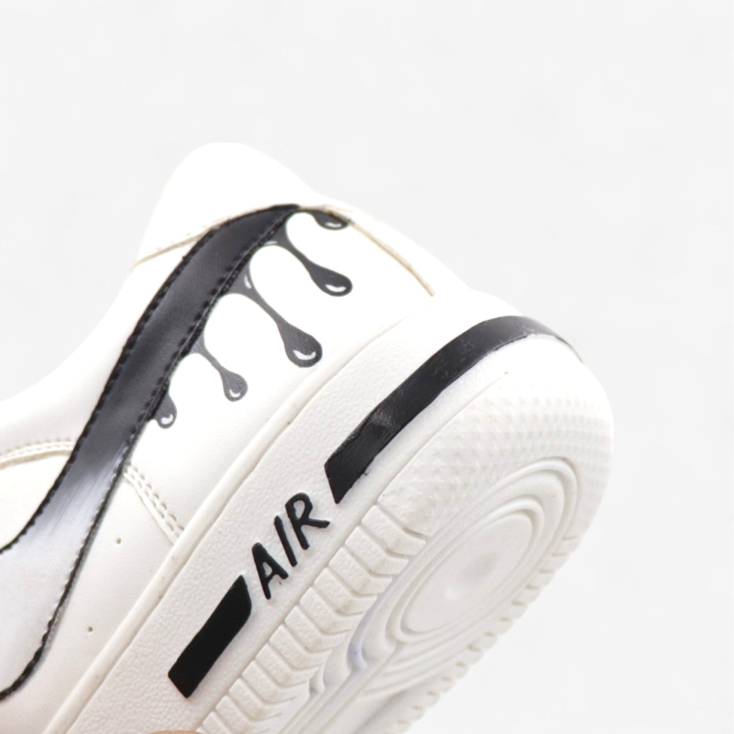 Drip Swoosh – Monochrome Edition Hand-Painted Custom