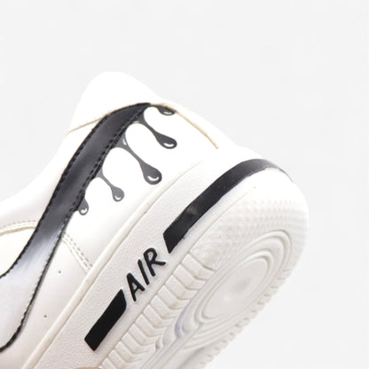 Drip Swoosh – Monochrome Edition Hand-Painted Custom