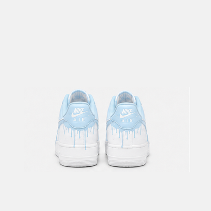 Blue Drip Hand-Painted Custom Sneakers