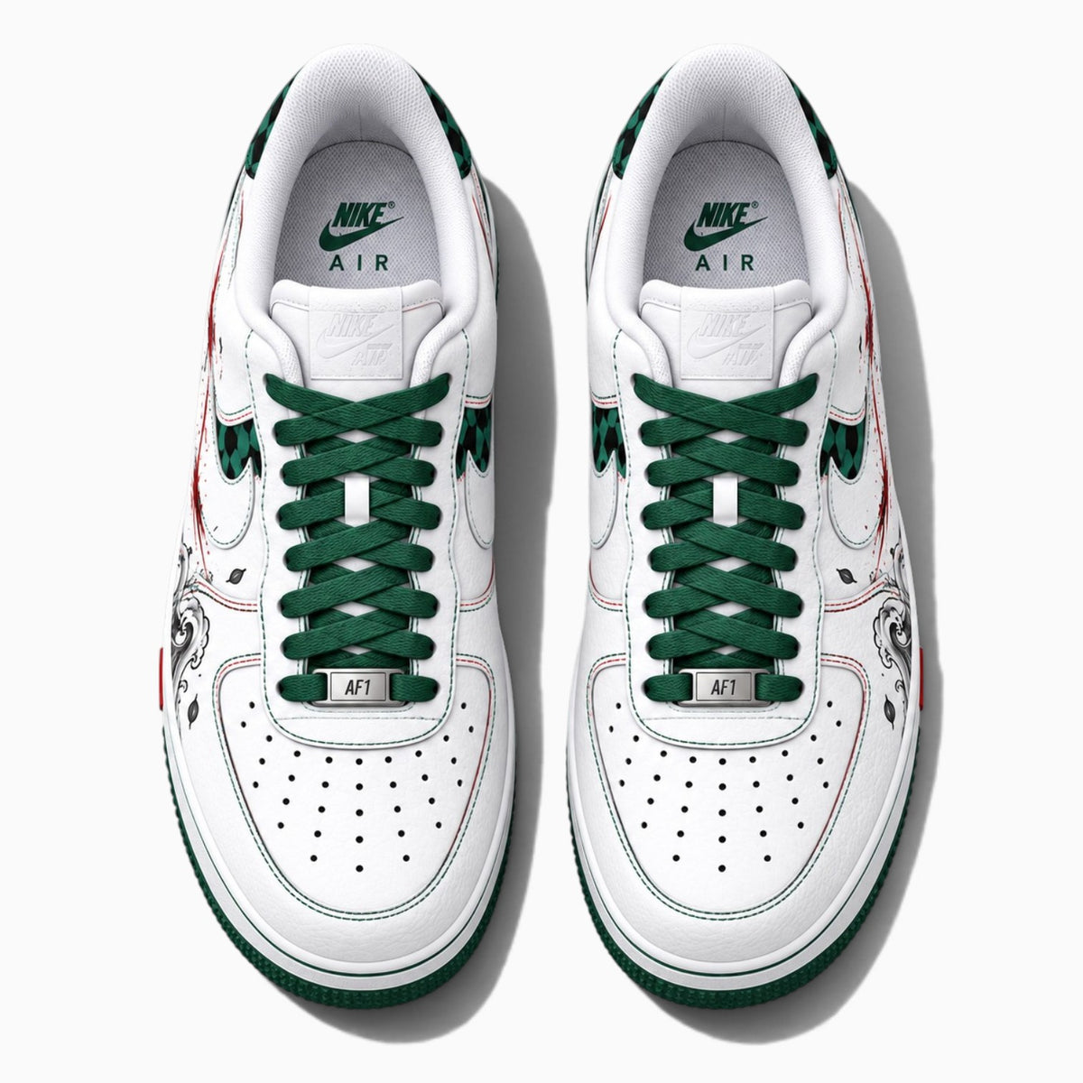 Demon Slayer Custom Nike AF1 Sneakers – Hand-Painted | Inksole