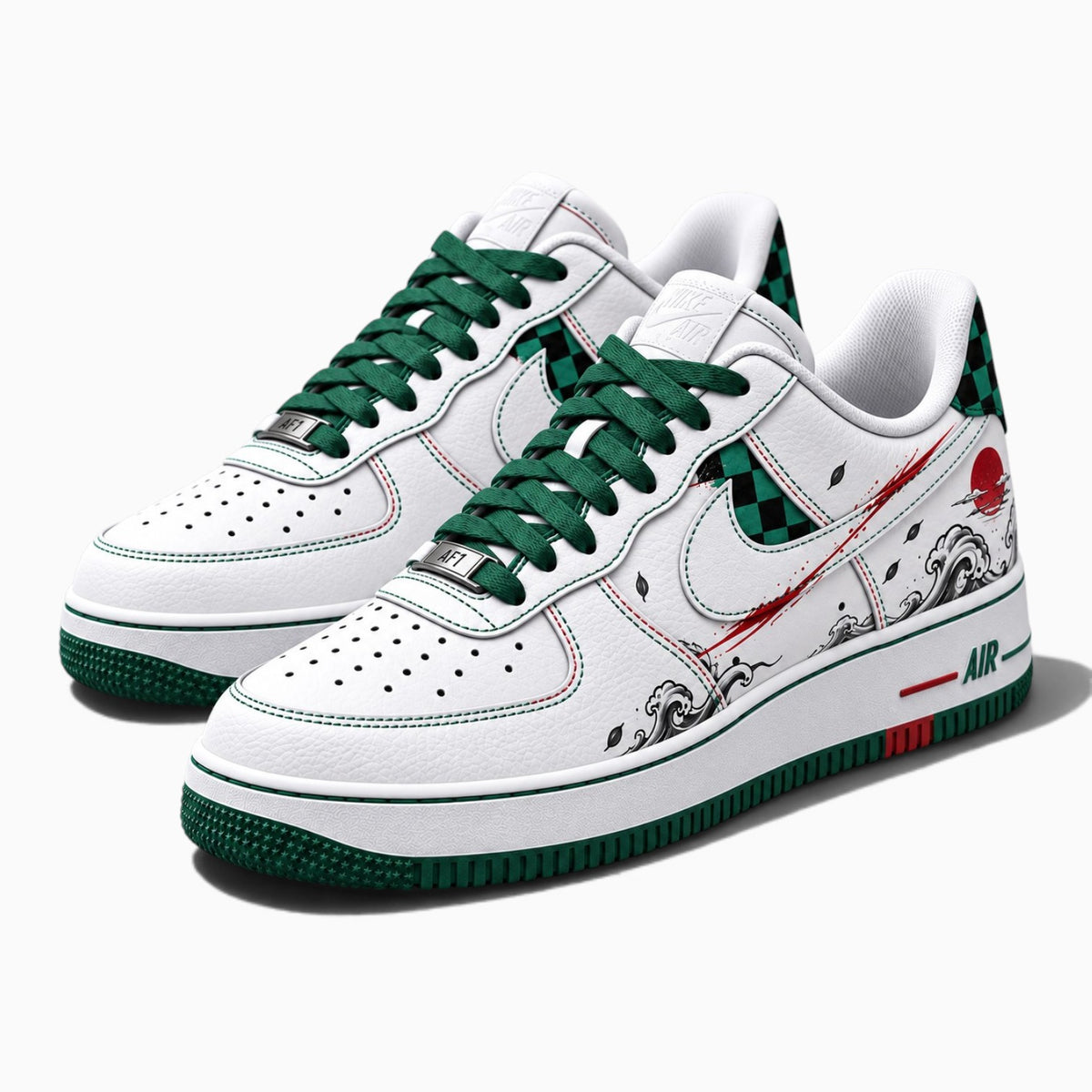 Demon Slayer Custom Nike AF1 Sneakers – Hand-Painted | Inksole