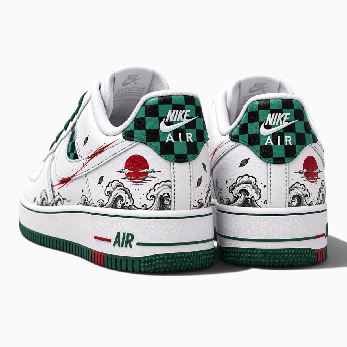 Demon Slayer Custom Nike AF1 Sneakers – Hand-Painted | Inksole