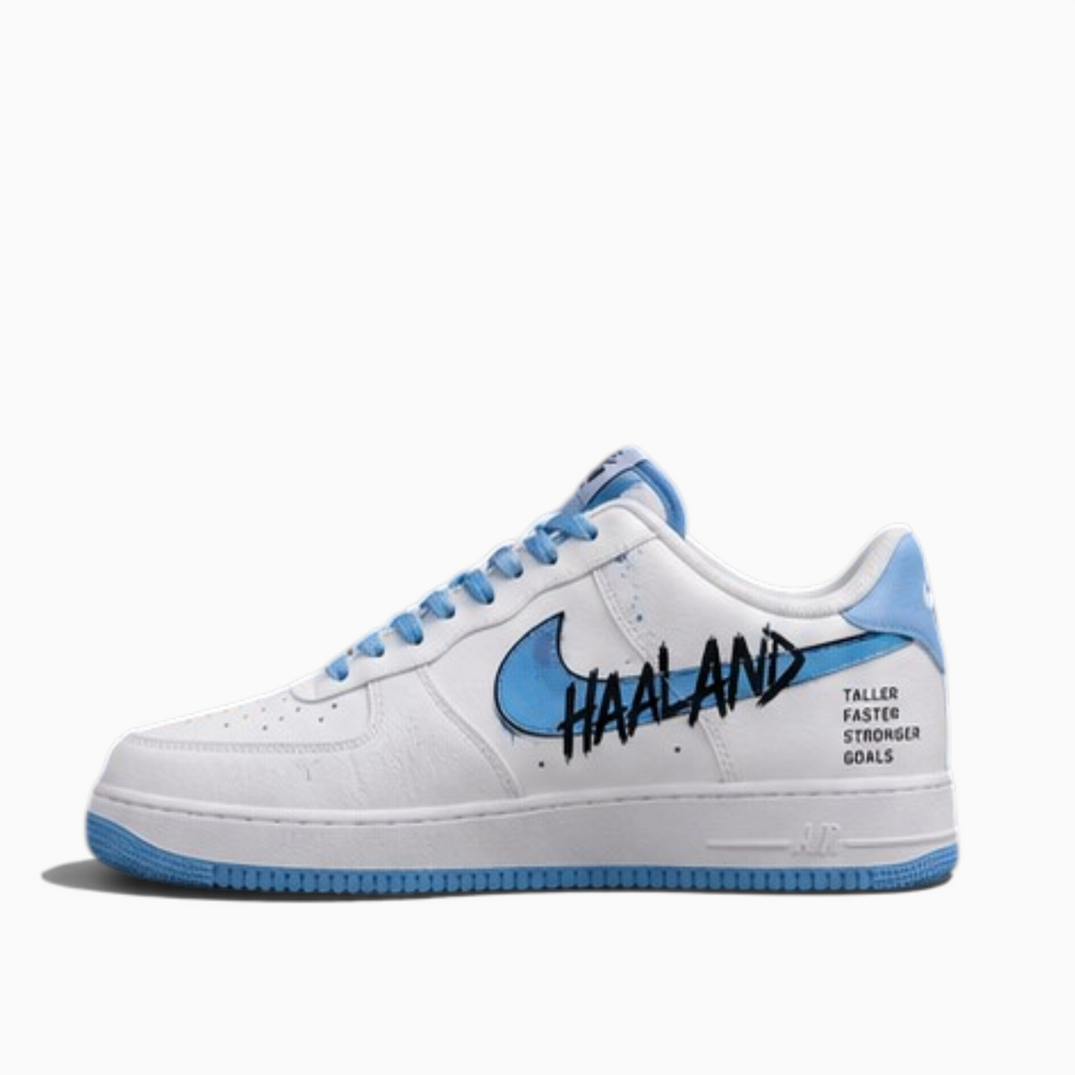 Manchester City × Haaland Custom Hand-Painted AF1 Sneakers
