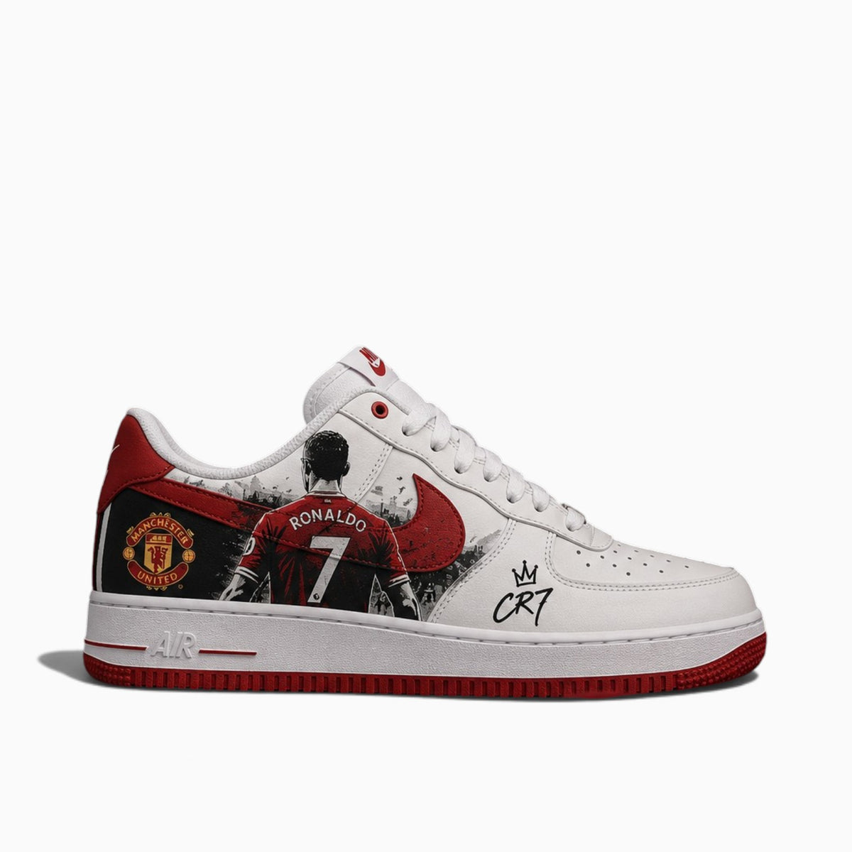 CR7 Manchester United Custom Nike Air Force 1 – Hand-Painted Ronaldo Sneakers