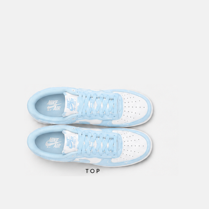 Blue Drip Hand-Painted Custom Sneakers