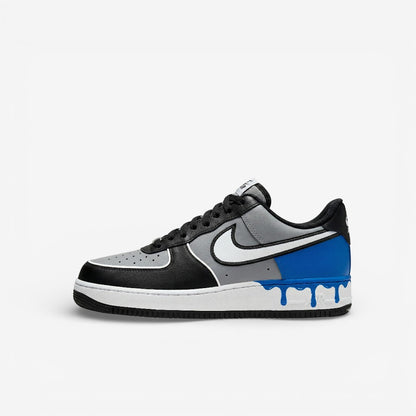 Blue Drip Low – Hand-Painted Custom
