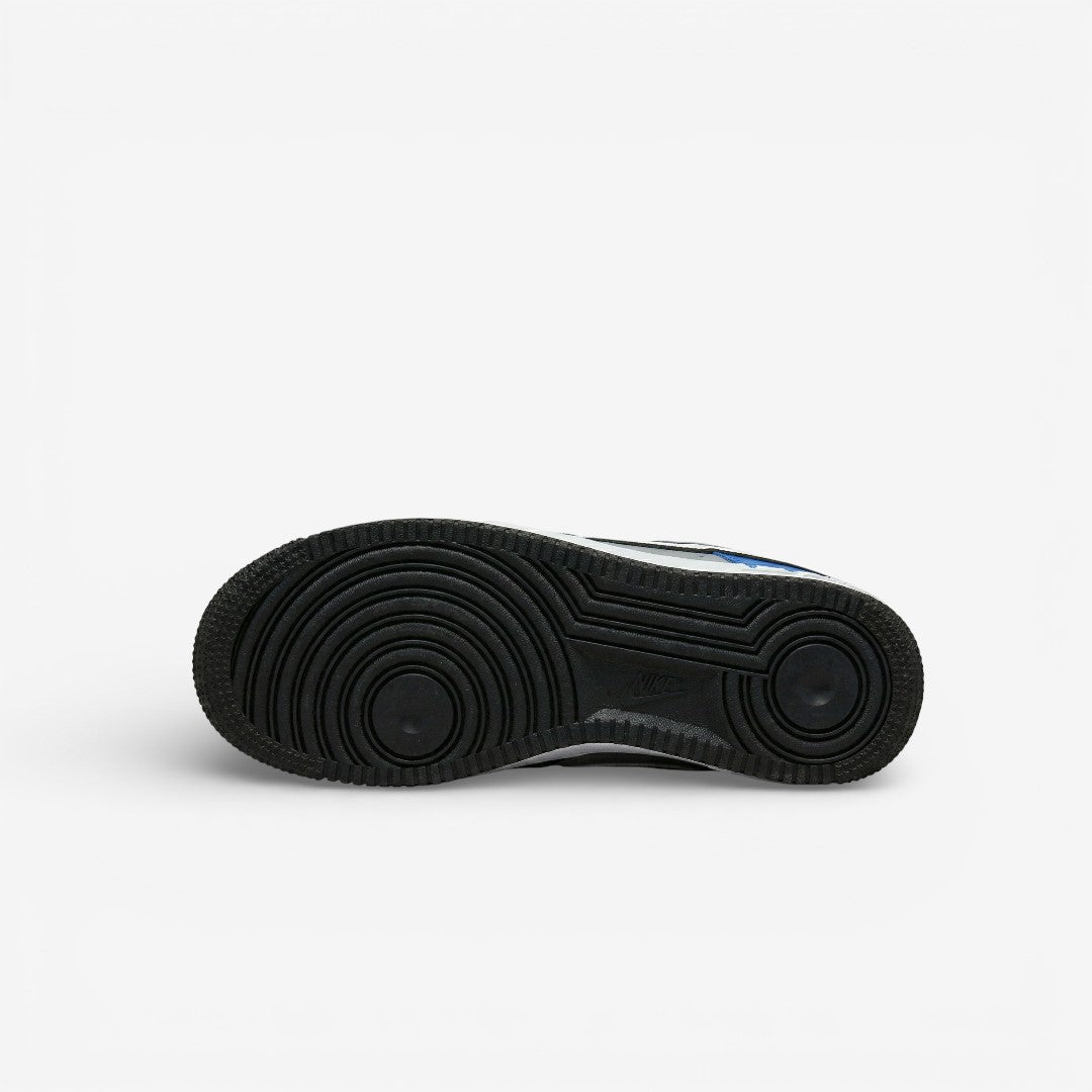 Blue Drip Low – Hand-Painted Custom