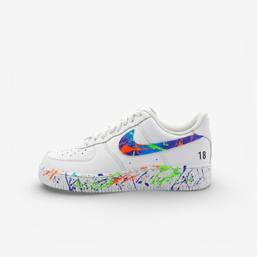 Neon Splash Low Custom Hand-Painted