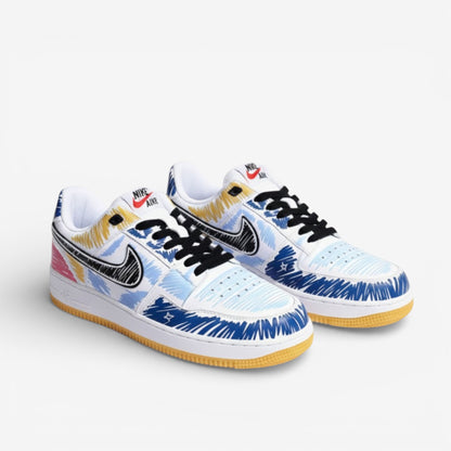 Abstract Splash Low Custom Hand-Painted