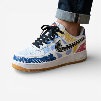 Abstract Splash Low Custom Hand-Painted